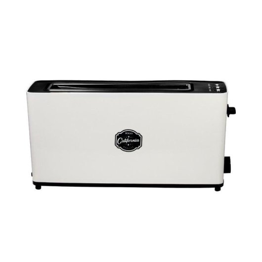 Grille-pain Sogo TOS-SS-5435 2 tranches 1 fente longue et large 900 W 5 niveaux de brunissement Decongelation Blanc