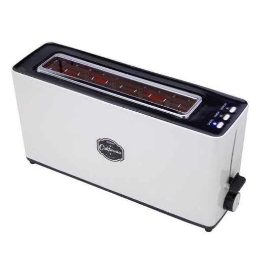 Grille-pain Sogo TOS-SS-5435 2 tranches 1 fente longue et large 900 W 5 niveaux de brunissement Decongelation Blanc