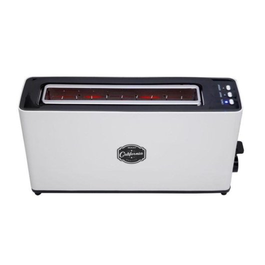 Grille-pain Sogo TOS-SS-5435 2 tranches 1 fente longue et large 900 W 5 niveaux de brunissement Decongelation Blanc