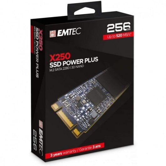 Emtec X250 M.2 256 Go Série ATA III 3D NAND