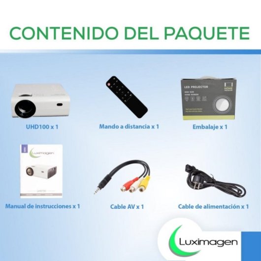 Luximagen UHD100 Proyector ANSI FullHD 6000 Lúmenes Blanco