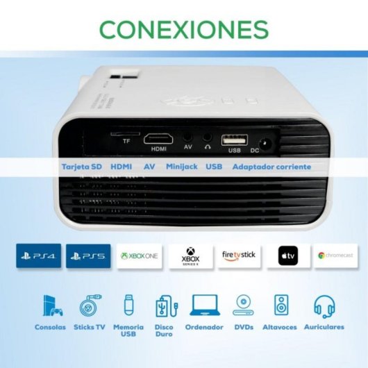 Luximagen UHD100 Proyector ANSI FullHD 6000 Lúmenes Blanco