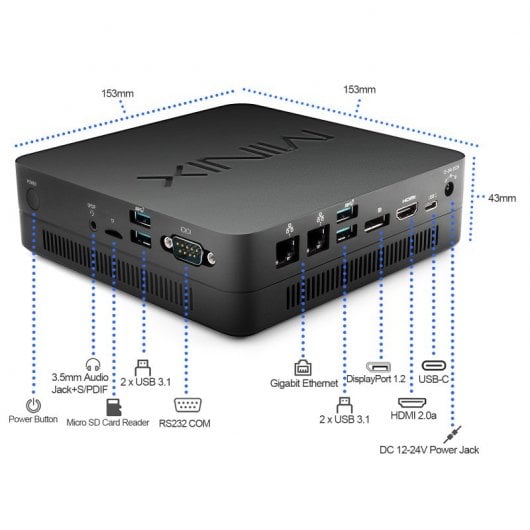 Minix NGC-5 Intel Core i5-8279U/8GB/256GB SSD