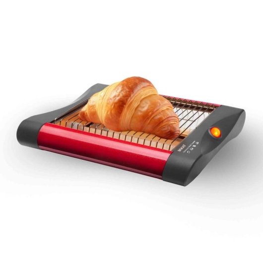 Tostapane piatto Sogo TOS-SS-5317 2 fette 300 W Scongelamento Riscaldamento Nero Rosso