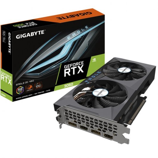 Gigabyte GeForce RTX 3060 EAGLE LHR 12GB GDDR6 Rev 2.0