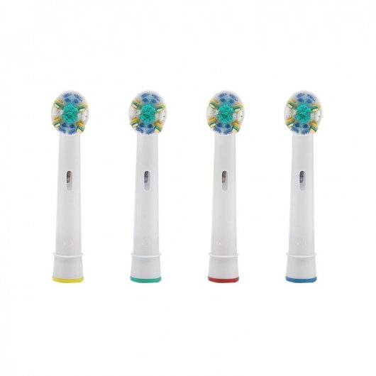 Pack 4 Recambios de Cepillo Eléctrico Oral Flos Action