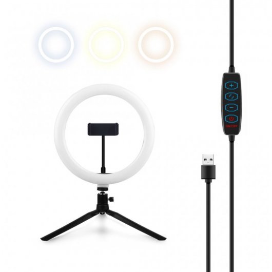 Imperii Anillo de Luz LED para Smartphone con Trípode