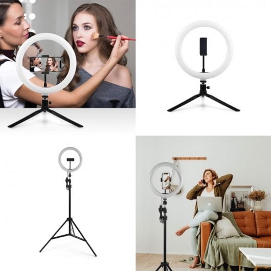 Imperii Anillo de Luz LED para Smartphone con Trípode