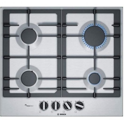 Bosch Serie 6 PCP6A5B90 Placa a Gás 4 Zonas Inox