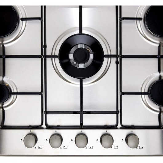 Candy CHW74WX 5-Zonen-Gaskochfeld, 75 cm, Weiß