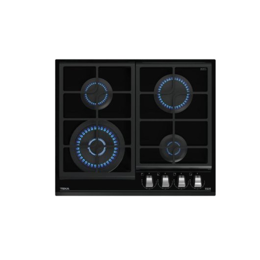 Gaskochfeld Teka GZC 64320 XBN 4 Zonen 60cm Schwarzglas