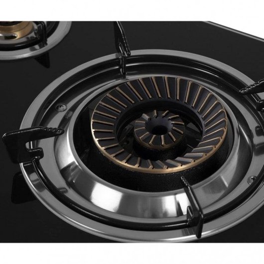 Hornillo de Gas Orbegozo FO 3520 3 Zonas Cristal Noir