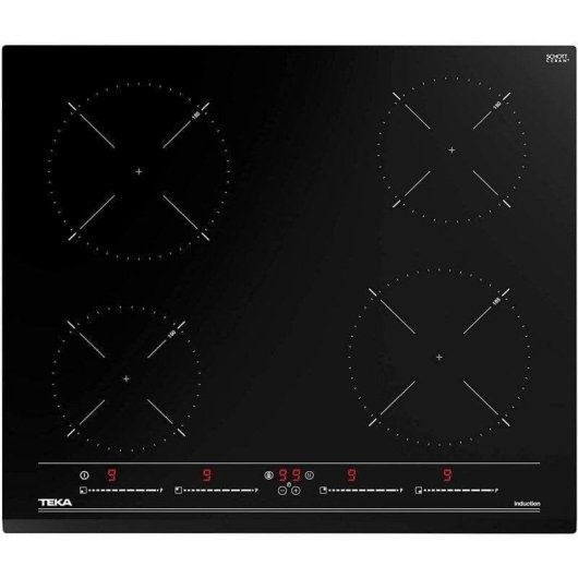 Placa de indução Teka IZC 64010 MSS 4 zonas 60 cm preta integrada