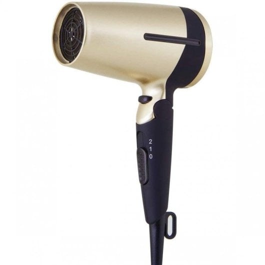 Klappbarer Föhn Orbegozo SE 1600 1600W 2 Temperaturstufen 2 Geschwindigkeiten Schwarz Taupe Zubehör