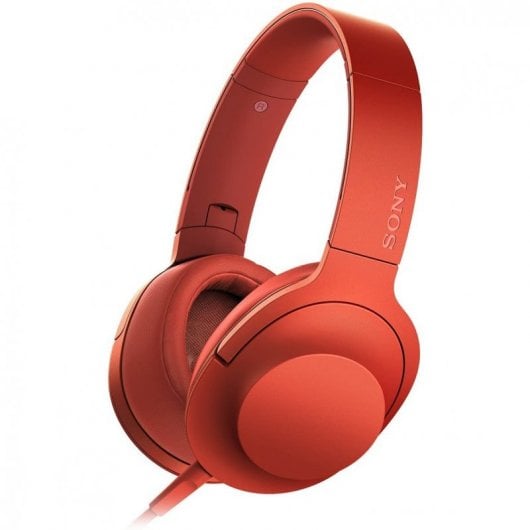 Sony h.ear on MDR-100AAP Auriculares con Micrófono Rojos