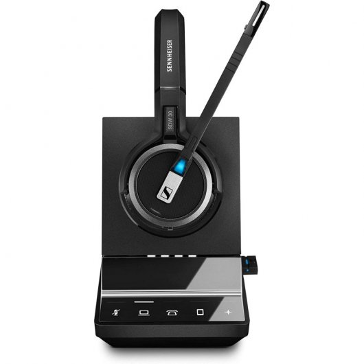 Sennheiser SDW 5036 DECT Headset Monoaural Sem Fios Preto