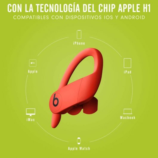 Beats Powerbeats Pro Auriculares Bluetooth Rojo Lava