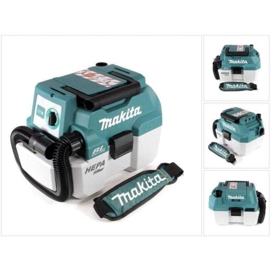Aspirador sem Fio Makita DVC750LZX1 55W Filtro HEPA Capacidade 7,5L