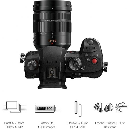 Panasonic Lumix GH5 II 20.3MP WiFi + Objetivo Leica 12-60mm F4