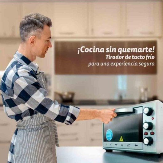 Horno Sobremesa Grunkel HR-28SILVER 28L 49cm Convección 1600W Plata