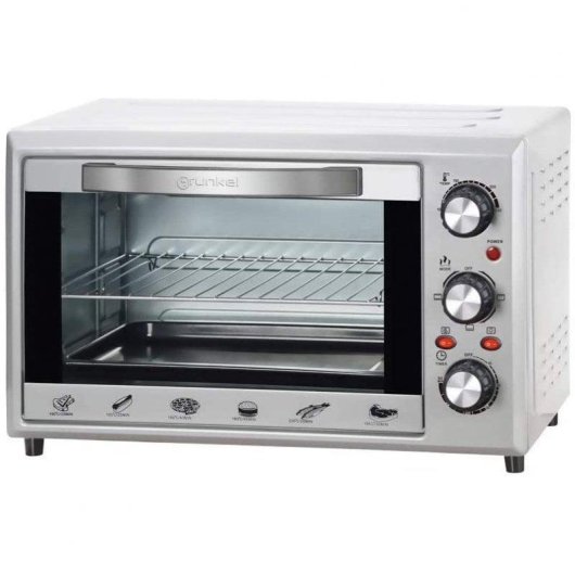 Horno Sobremesa Grunkel HR-28SILVER 28L 49cm Convección 1600W Plata