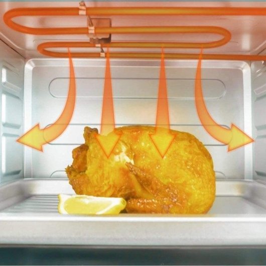 Horno Sobremesa Grunkel HR-28SILVER 28L 49cm con Grill y Convección Plata