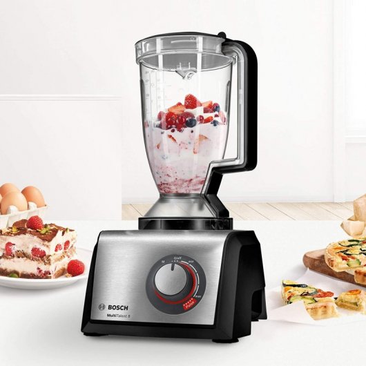 Bosch MC812M865 Robot de Cocina 1250W Negro/Acero Inoxidable