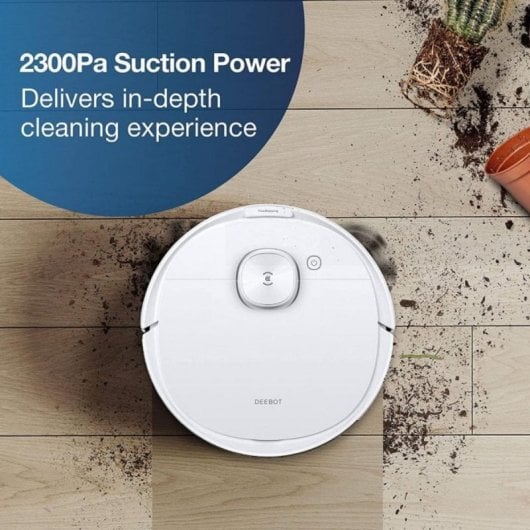 Aspirador Robô com Mopa Ecovacs Deebot N8 Navegação Laser 2.300 Pa Compatível Smart Home