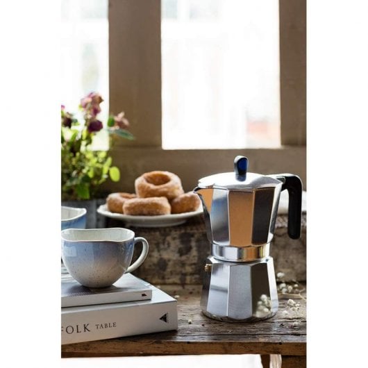 Monix Induction Express Cafetera Italiana de Aluminio 6 Tazas Plata