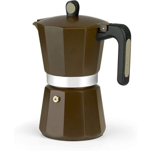 Cafetière Italienne Monix New Cream 6 Tasses 320 ml Aluminium Induction