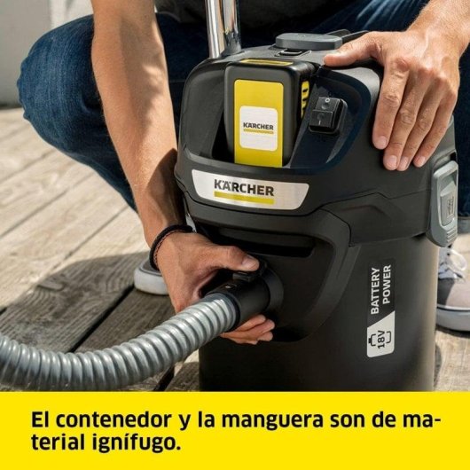 Aschesauger Staubsauger Kärcher AD 2 Battery 230W 14L kabellos Filter-Reinigung