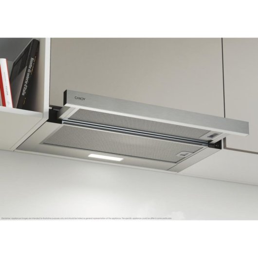 Campana extractora Candy CBT625/2X/1 Canalizado/Recirculación 60cm LED
