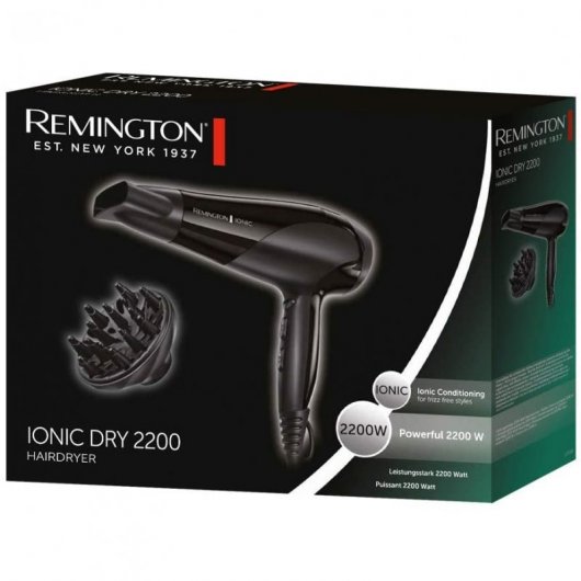 Asciugacapelli Remington Ionic Dry D3198 2200 W Nero