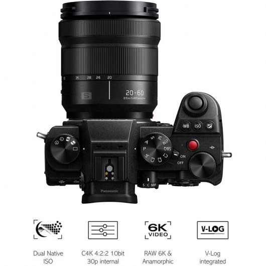 Panasonic Lumix DC-S5K 24MP WiFi + Objetivo 20-60mm F3.5-5.6
