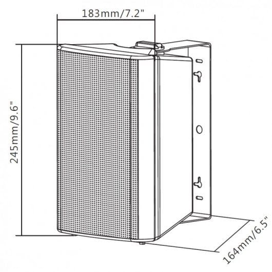 Vision SP-1900P Aktivlautsprecher 60W Weiß