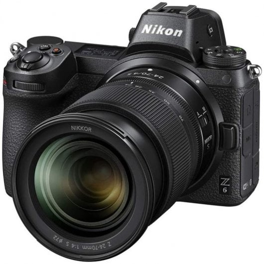 Nikon Z6 24.5MP WiFi + Objetiva Nikkor Z 24–70mm F4 S + Adaptador de Lente FTZ
