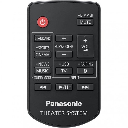 Barra di Suono Panasonic SC-HTB490 2.1 320W Bluetooth HDMI ARC Subwoofer Wireless Nera