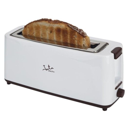Broodrooster Jata TT579 1 Brede Sleuf 900 W 6 Bruiningsstanden Ontdooien Opwarmen Wit