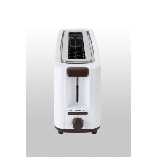 Broodrooster Jata TT579 1 Brede Sleuf 900 W 6 Bruiningsstanden Ontdooien Opwarmen Wit