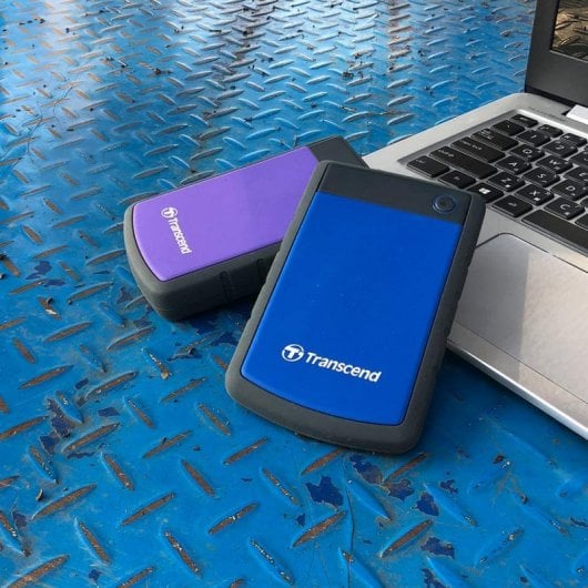 Transcend StoreJet 25H3 disque dur externe 4 To Bleu, Marine