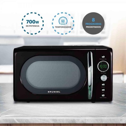 Micro-ondas Grunkel MW-DG N 20L 700W com controlo digital