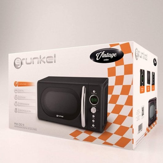 Grunkel MW-DG N Microondas 20L 700W Negro