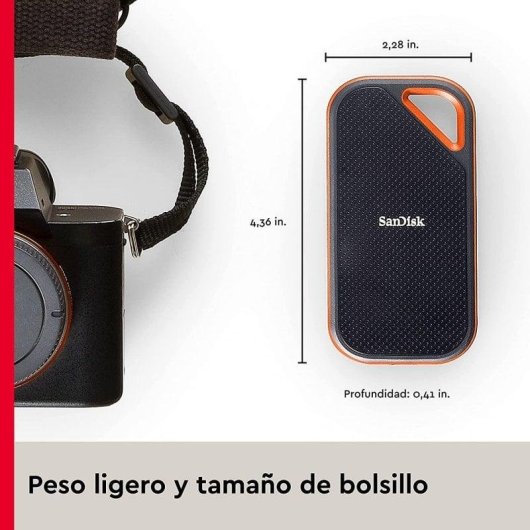 Harde Schijf SanDisk Extreme PRO 4TB Externe SSD USB-C 2000MB/s Duurzaam
