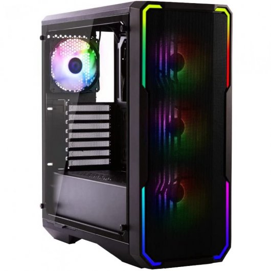 BitFenix ENSO Mesh ARGB Vetro temperato USB 3.0 Nero