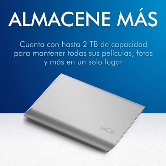 LaCie SSD portable 500 Go USB-C Argent