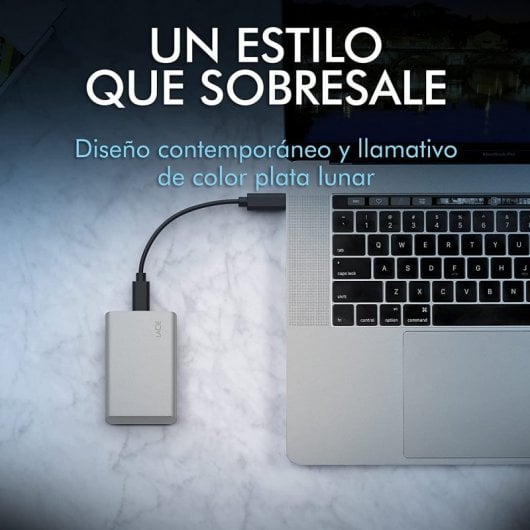 LaCie STKS500400 Externes Solid State Drive 500 GB USB Typ-C Silber