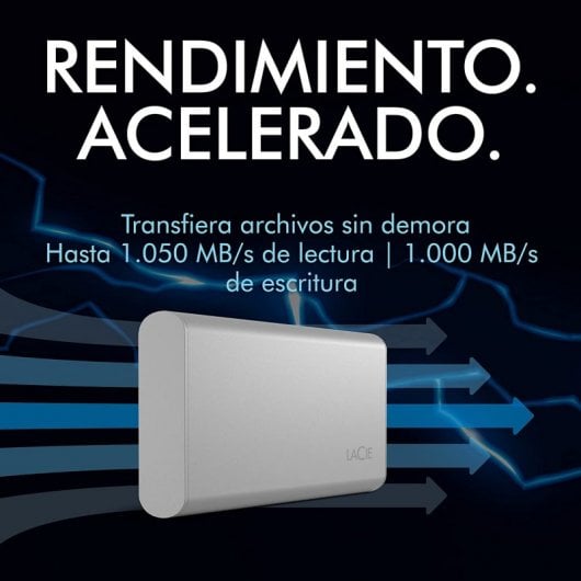 LaCie SSD Externo 2TB USB-C Plata