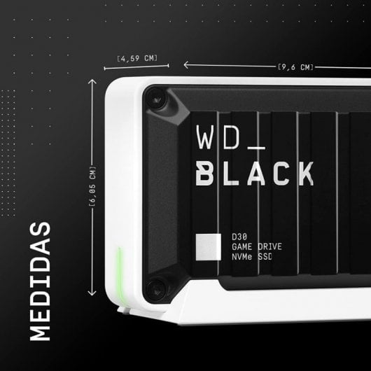 Disque de jeu WD Black D30 1 To USB-C pour Xbox Series/PlayStation 5
