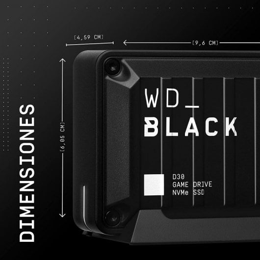 Disque de jeu WD Black D30 2 To USB-C pour Xbox Series/PlayStation 5