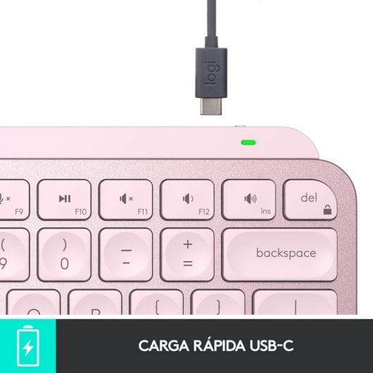 Logitech MX Keys Mini tastiera wireless Bluetooth rosa